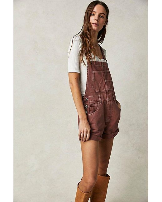 Free People Natural We The Free Ziggy Shortalls