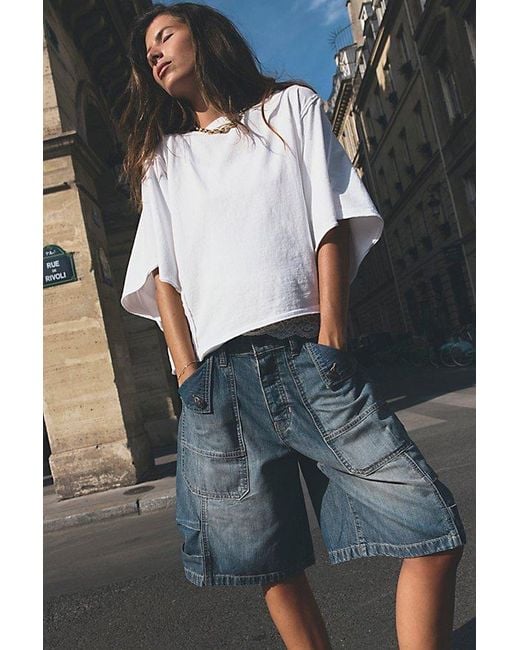 Free People White Next Level Tee
