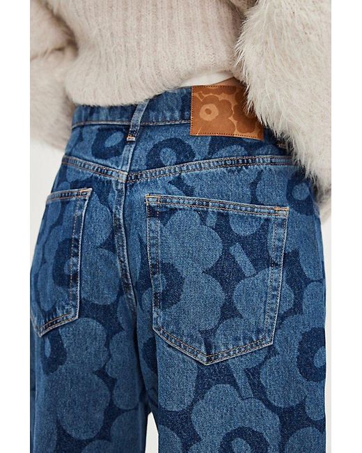 【marimekko】Maridenim Barrel Unikko Long ジーンズ /30インチ Maridenim Barrel Unikko Jeans (long) | Marimekko