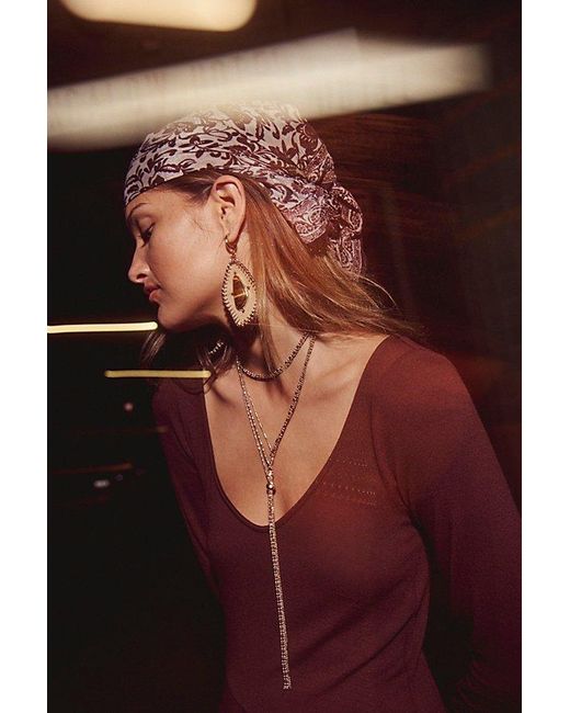 Free People Purple Hettie Dangle Earrings