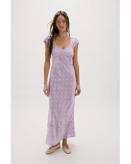 Free People Purple Butterfly Babe Maxi Dress