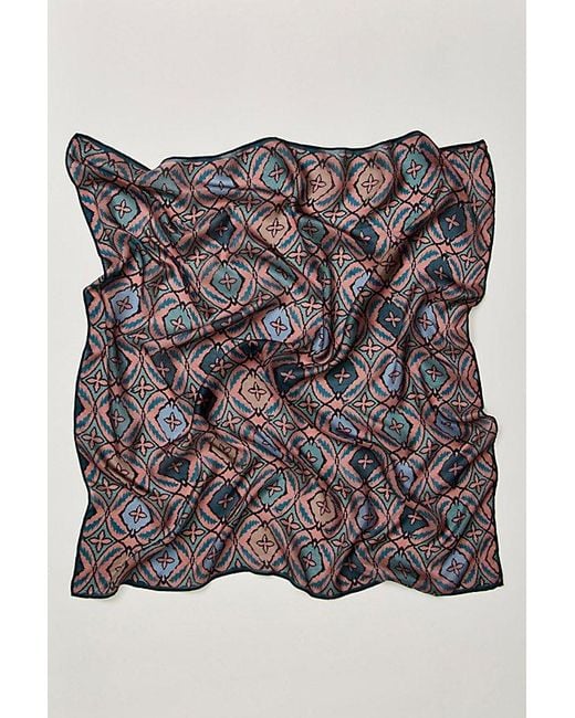 Free People Black So Silk Printed Bandana