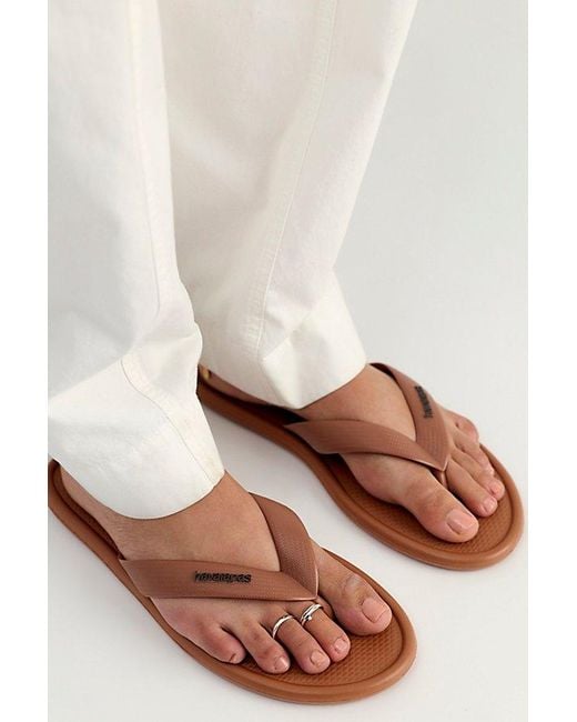 Havaianas Brown Puffed Up Flip Flops
