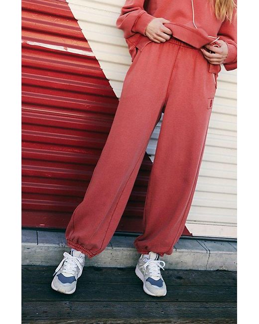 Fp Movement Red All Star Solid Pants