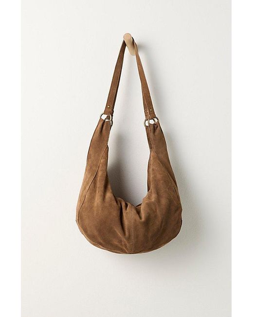 Free People Brown Roma Suede Tote Bag