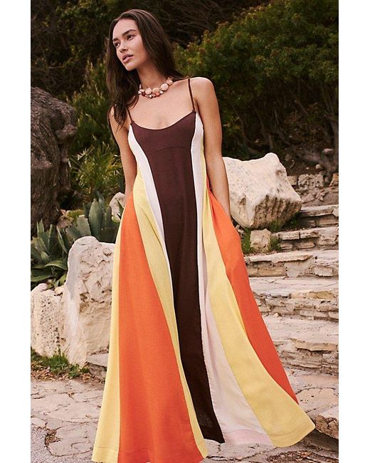 Free People ★ free-est ★ Color Harmony Maxi Dress Free People Color Harmony Maxi in Blue | Lyst