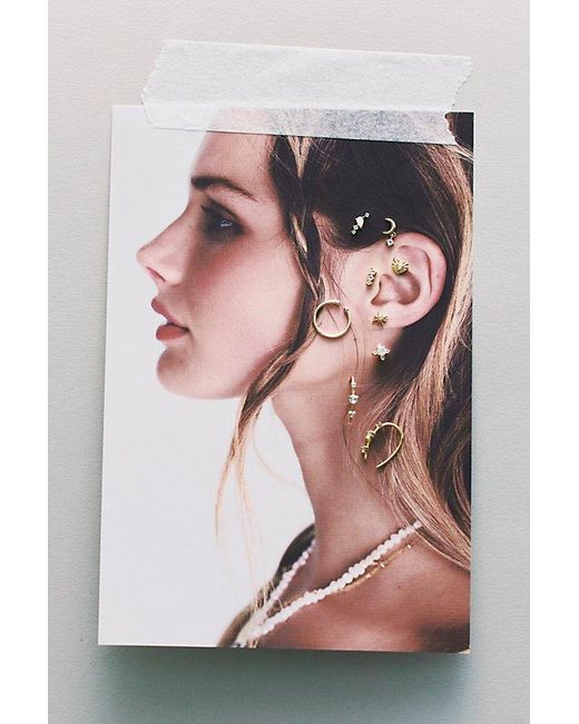 Local Eclectic Metallic Shimmer Flatback Earrings