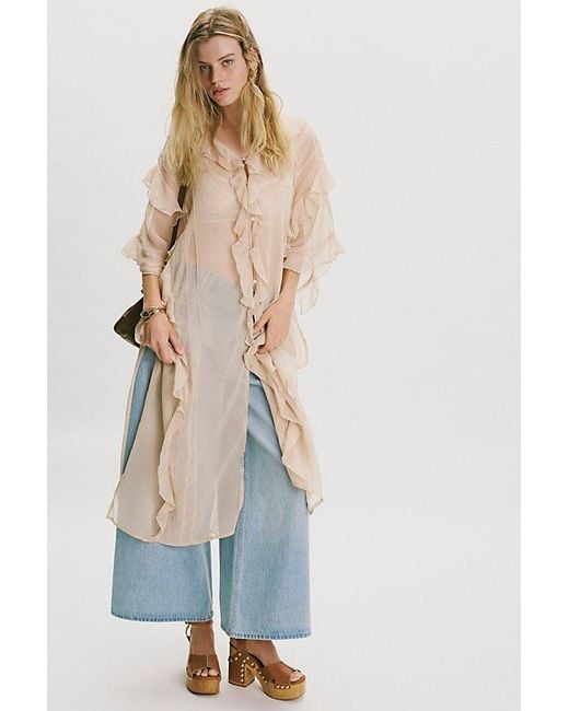 Free People Natural Winter Valley Kimono