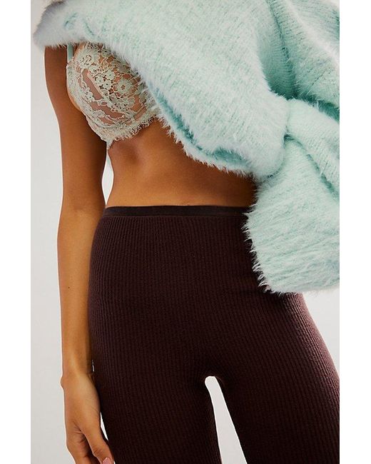 Free People Brown Chilled Out Leggings