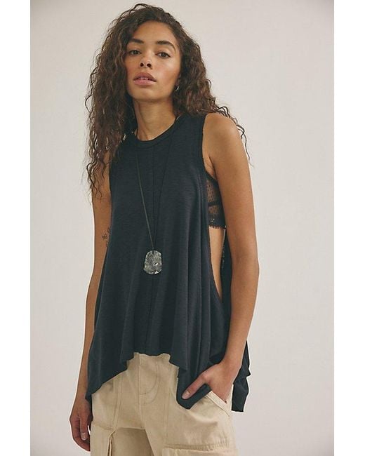 Free People Black Ari Tank Top