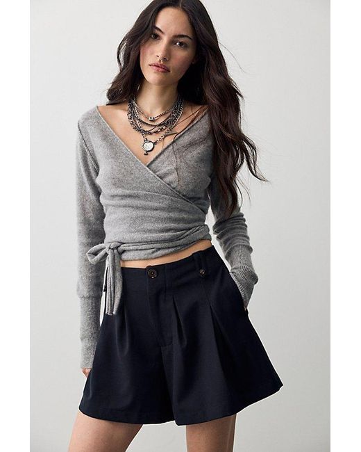 Free People Multicolor At Bay Trouser Shorts