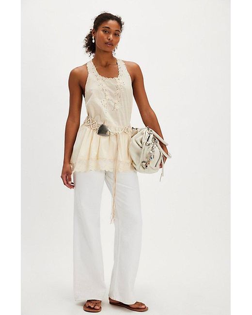 Free People White Sunset Treasure Tunic