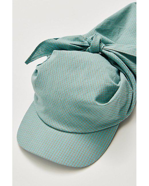 Free People Green Scarf Baseball Hat