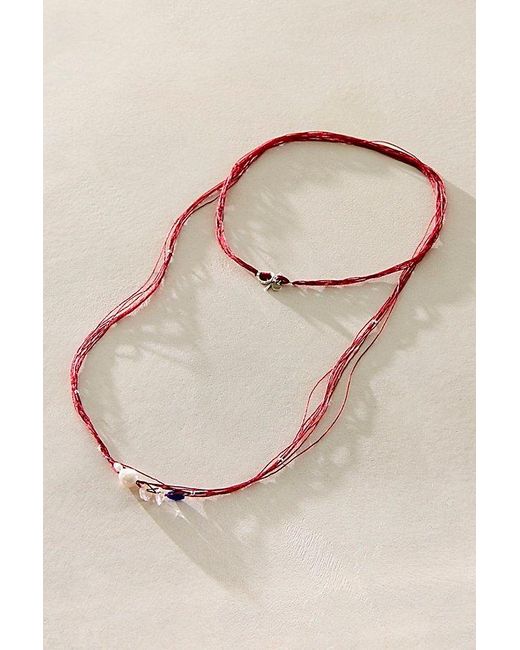 Les Beads Studio Red Les Beads Api Necklace By
