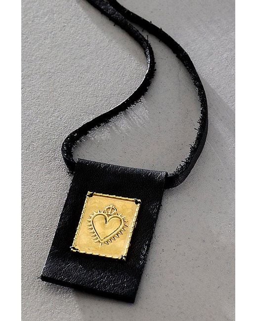 Iwona Ludyga Design Gray Iwona Sagarado Leather Necklace By