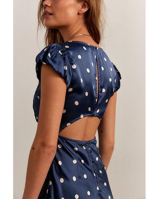 Free People Butterfly Babe Maxi Dress in Blue | Lyst