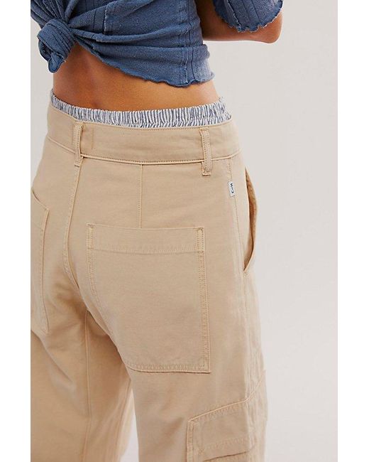 Citizens of Humanity Blue Marcelle Low-Slung Cargo Pants