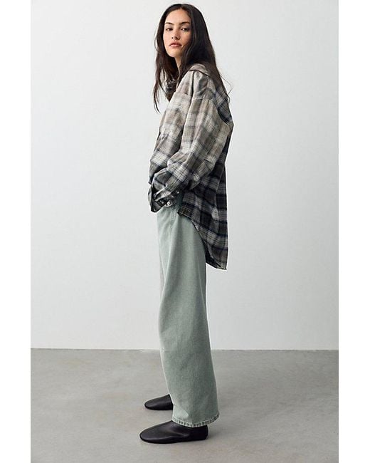 Free People Gray We The Free Fable Low-Rise Twisted Bowed Jeans