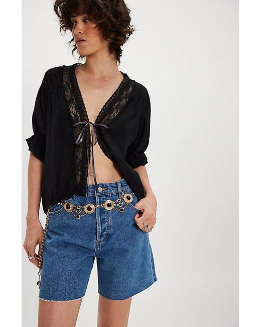 Rolla's Blue 90S Relaxed Shorts