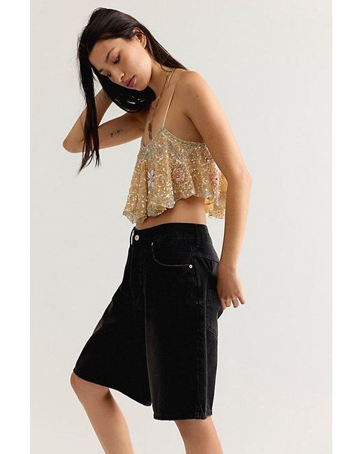 LoveShackFancy Brown Sorwyn Top