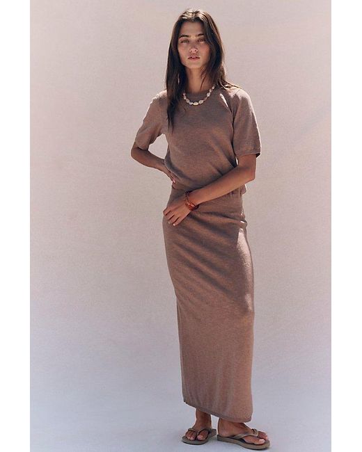 free-est Green Isabella Sweater Skirt Set