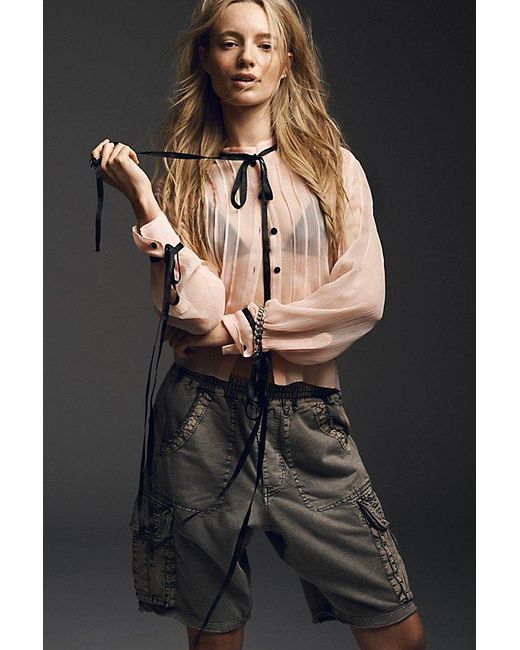 Nigel Preston Natural Marie Pintuck Blouse
