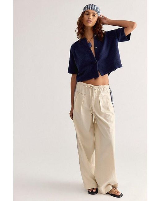 Free People Blue See Me Softspun Cardigan