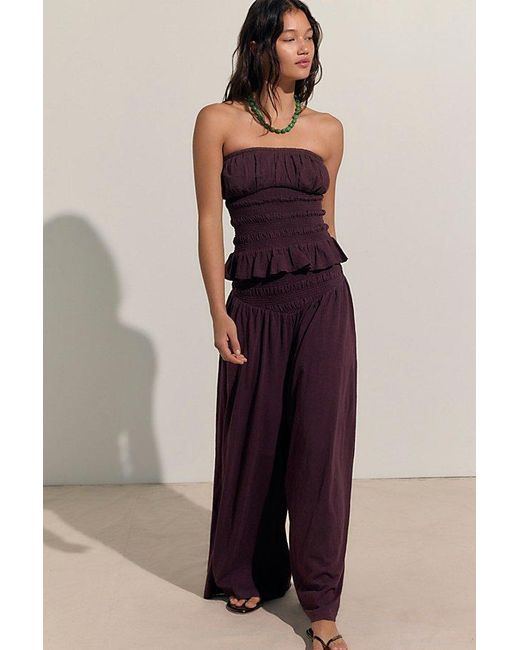 free-est Purple Don'T Call Me Pant Set By