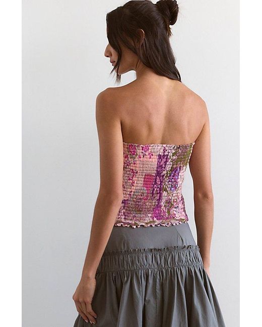 Free People Multicolor Poppy Tube Top