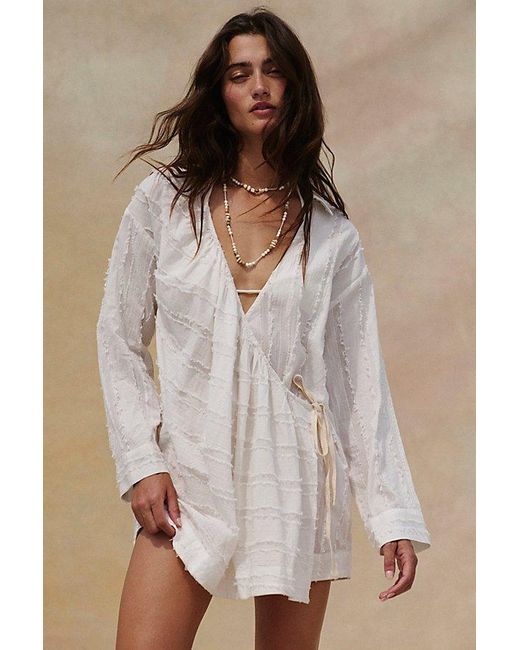free-est Multicolor Go With The Flow Wrap Top By