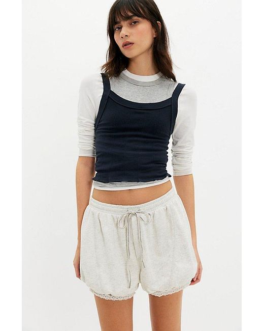 Intimately By Free People Blue Slow Motion Bloomer Shorts By