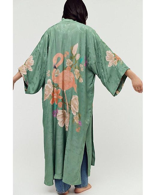 Spell Green Floridian Reversible Robe Top