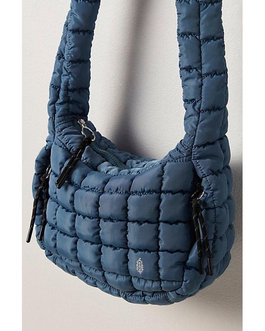 Fp Movement Blue Quilted Mini Carryall Sling