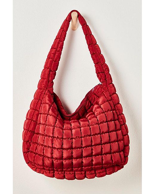 Fp Movement Red Quilted Carryall