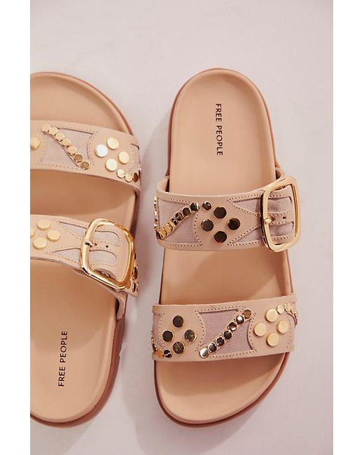 Free People Pink Revelry Studded Sandals