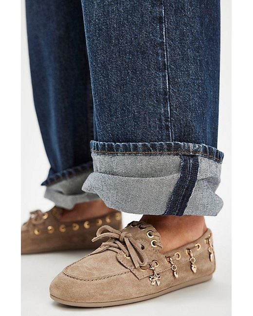 Jeffrey Campbell Blue Treasure Chest Boat Shoes By