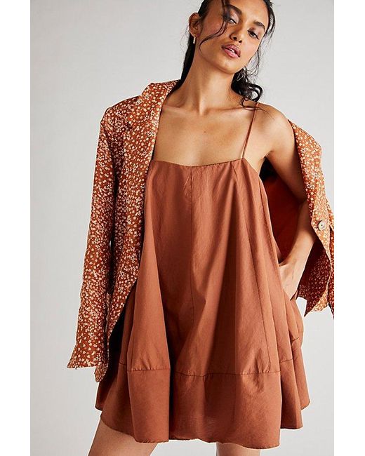 free-est Orange Struttin' Mini Dress
