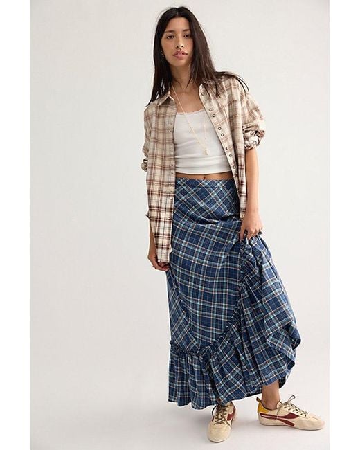 Free People Multicolor We The Free Lexi Plaid Button Down