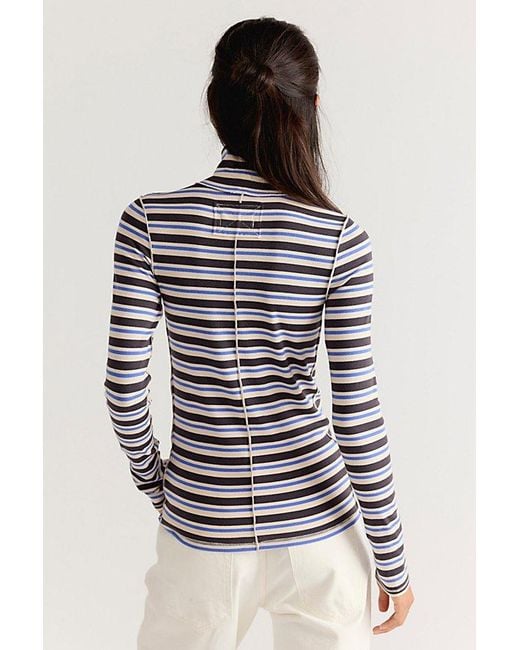 Free People Multicolor Good Good Stripe Turtleneck Top