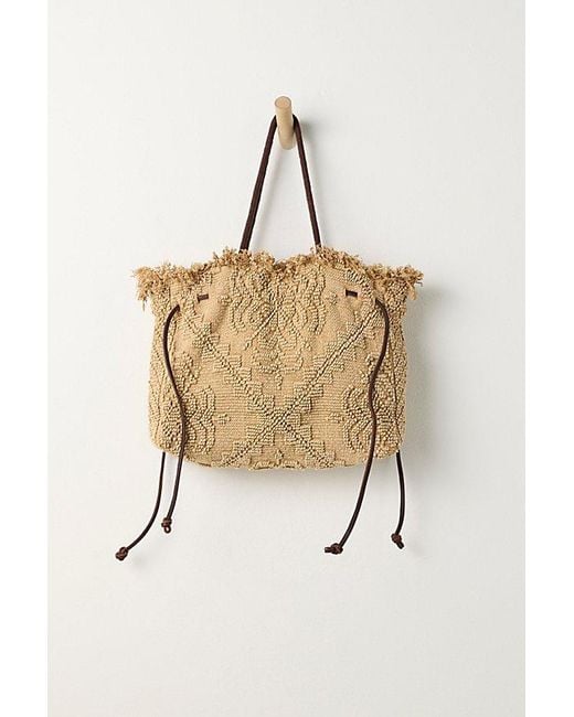 Free People Brown Tufted Tote