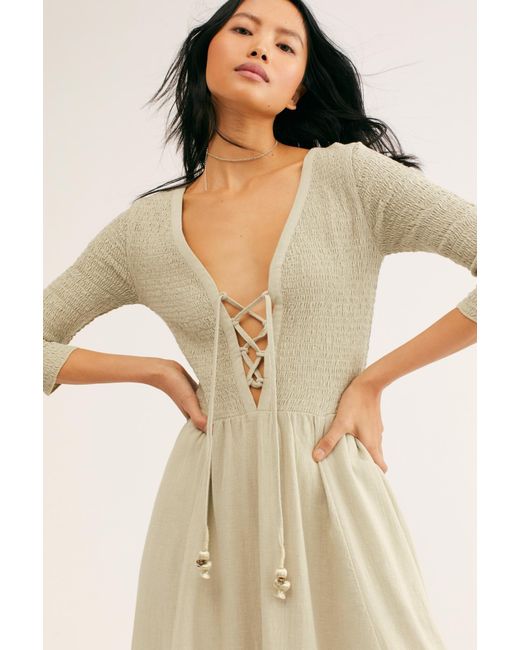 Free People Natural Perfect Solution Maxi Dress By Endless Summer