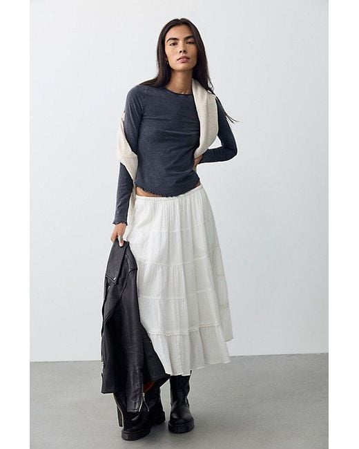 Free People Blue Be My Baby Rework Top