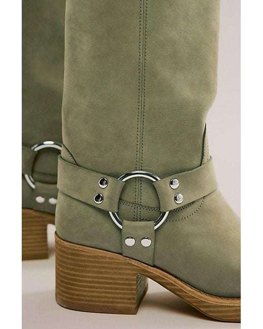 Jeffrey Campbell Blue Kira Harness Boots