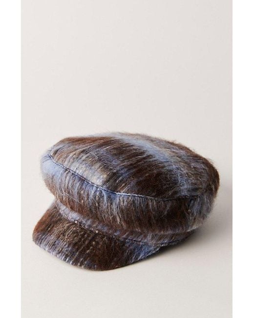 Free People Brown Upstate Wool Cadet Cap