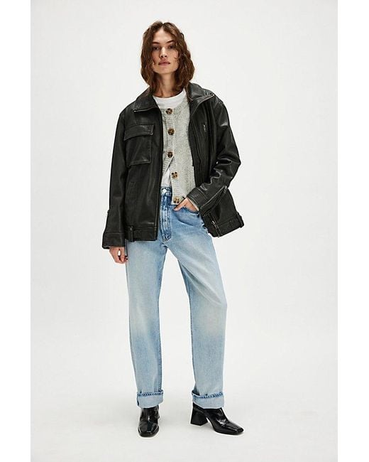 Mother Blue High-waisted Study Skimp Jeans