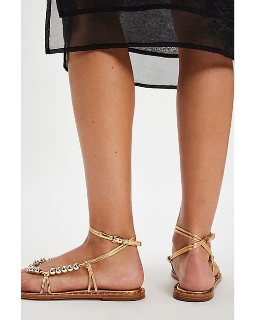Vicenza Black Riviera Beaded Sandals By