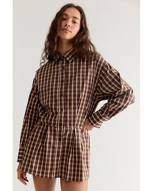 BLANCA STUDIO Brown Winnie Mini Dress