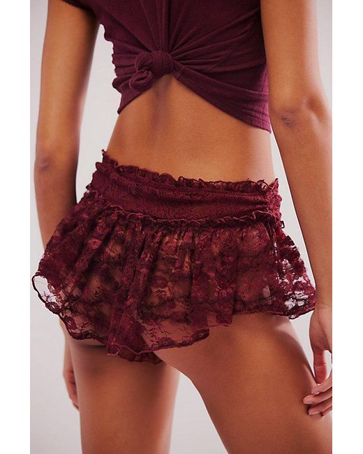 Intimately By Free People Red House Party Micro Shortie