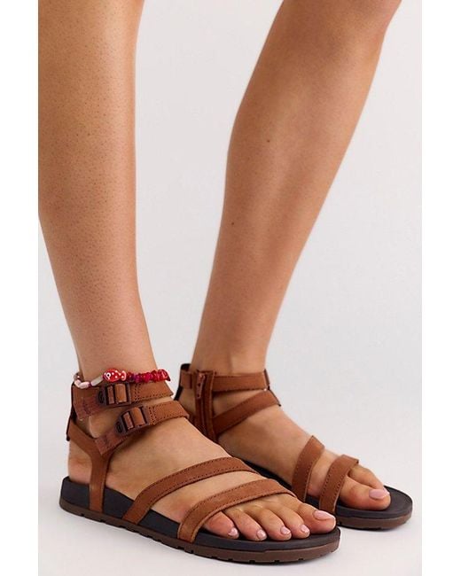 Chaco Brown Lowdown Strappy High Sandals