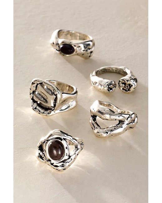 Free People Natural Ring Ring Set